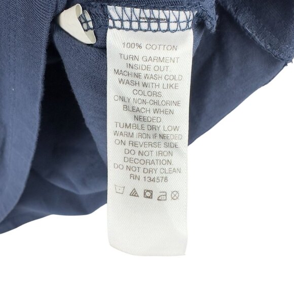 Vineyard Vines Hanukkah 2016 T-Shirt Men S Navy Blue Whale Graphic Front Pocket - Picture 5 of 9